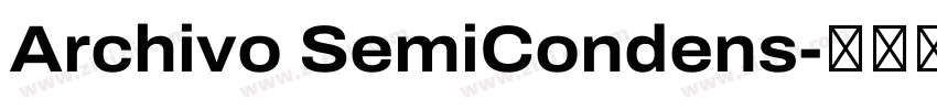 Archivo SemiCondens字体转换